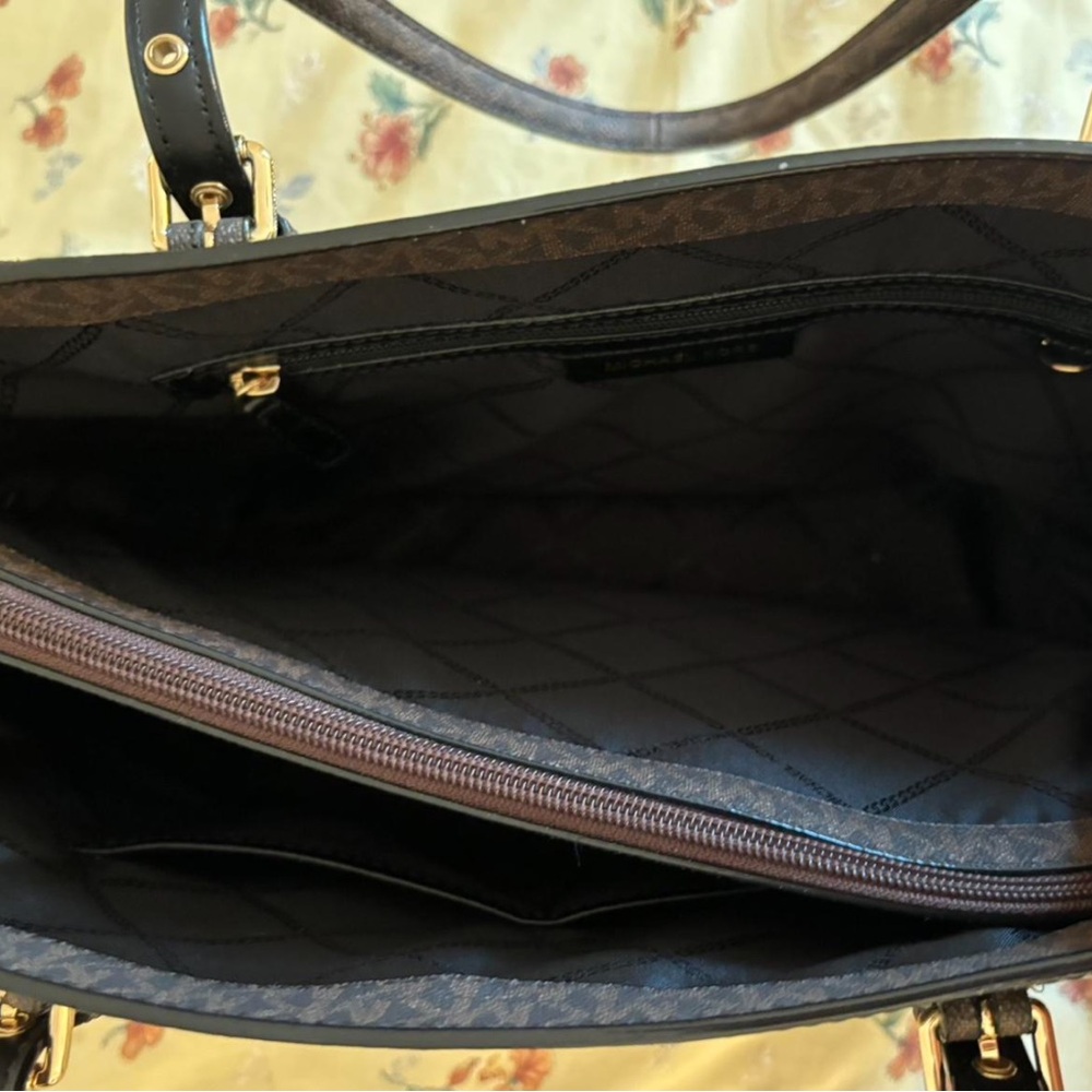 Michael Kors Brown and Black Voyager Tote Bag - Picture 8 of 8